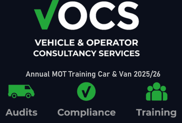 Annual MOT Training – Car & Van – 2025/26